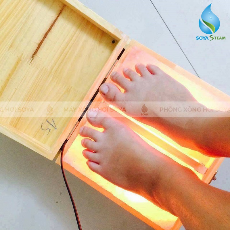 Hộp đèn đá muối Himalaya massage chân